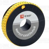 Маркер каб. 1.5кв.мм "0" (к-1000ед) (ЕС-0) EKF plc-KM-1.5-0