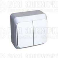 Выключатель 2-кл. ОП 10А IP44 бел. БЕЛТИЗ А5 10-001