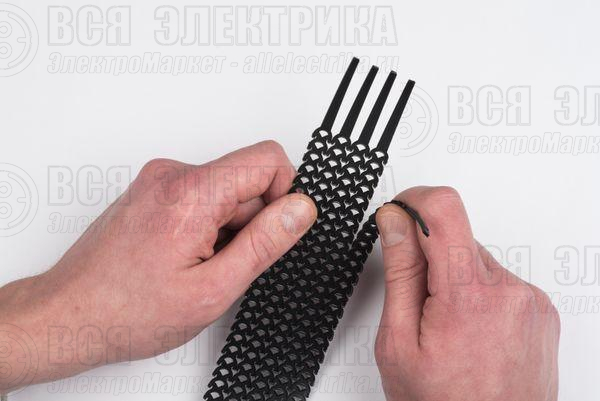 Хомут гибкий многоразовый зел. FlexSTRAP (уп.20шт) PROxima EKF plc-fs-gr