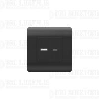 Розетка USB NEW3-E тип A+C 5В/2.1А черн. CHINT 431501