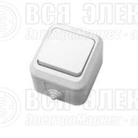 Выключатель 1-кл. ОП 10А IP44 п/герм. бел. Makel 18300