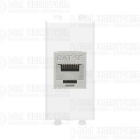 Розетка компьютерная 1мод. Avanti "Белое облако" RJ45 кат.5E без шторок экранир. модульная механизм DKC 4400761