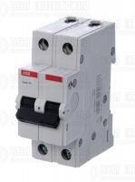 Выключатель автоматический модульный 2п C 63А 4.5кА Basic M BMS412C63 ABB 2CDS642041R0634