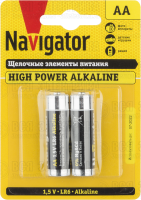Элемент питания алкалиновый AA/LR6 94 752 NBT-NE-LR6-BP2 (блист.2шт) Navigator 94752