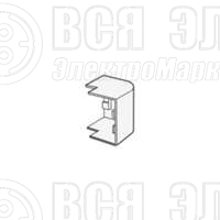 Угол внешний для кабель-канала 20х10 бел. Т-Пласт 50.07.001.0004