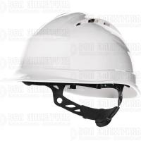 Каска защитная QUARTZ UP IV с вентил. с храповым механизмом бел. Delta Plus QUARUP4BC