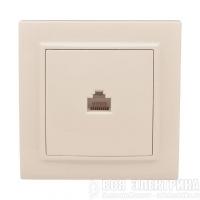 Розетка компьютерная 1-м СП Минск RJ45 беж. EKF ERK01-035-20