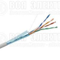 Кабель витая пара F/UTP кат.5E 4х2х24AWG solid CCA PVC сер. (м) Net.on 01-1001