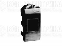 Розетка компьютерная СП 1мод. Brava RJ45 кат.6A черн. DKC 77678N