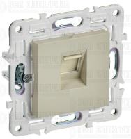 Розетка компьютерная RJ45 кат.5E SKANDY SK-K01B беж. IEK SK-K10-1-K10