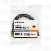 Кабель HDMI - HDMI 1.4 2м Silver PROCONNECT 17-6204-8