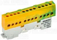 Шина PE "земля" изол на универс. держ. 6х9-12-ЖЗ TEKFOR IEK TF-NN10-12-KL-K52