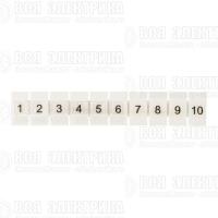 Маркеры для UT/ST/Push-in 2.5 с нумерацией 1-10 (уп.100шт) EKF zb-st-2.5-1-10