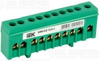 Шина PE "земля" в корп. изол. на DIN-рейку ШНИ-6х9-10-К-З IEK YNN10-69-10KD-K06