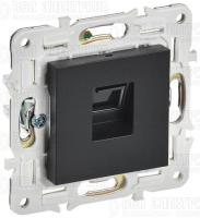 Розетка компьютерная RJ45 кат.5E SKANDY SK-K01Bl черн. IEK SK-K10-1-K02