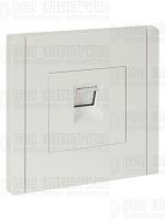 Розетка компьютерная RJ45 кат.5E FORTE&PIANO FP232 бел. IEK FP-K10-1-K01