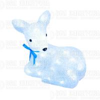 Гирлянда светодиодная "Лежащий олененок-1" ULD-M2926-040/STA WHITE IP20 LYING FAWN-1 40 LED 29х16х26см бел. IP20 Uniel 11031