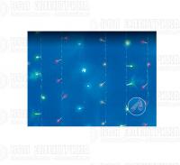 Занавес LED с эффектом мерцания ULD-C3020-240/TTK MULTI IP44 3х2м соед. 240 сдиодов разноцвет. свет провод прозр. Uniel UL-00007216