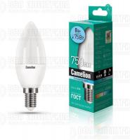 Лампа светодиодная LED8-C35/845/E14 8Вт свеча 4500К бел. E14 750лм 170-265В Camelion 12386