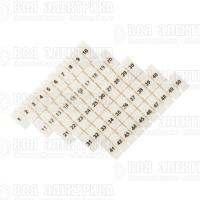 Маркеры для ST 1.5 с нумерацией 1-50 (уп.100шт) EKF zb-st-1.5-1-50