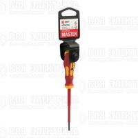 Отвертка SL2.5х80мм Master 1000В Basic EKF sl-2.5-80-mas-in