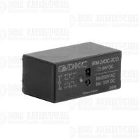 Реле миниатюрное низкопрофильное 2CO ком. ток 8А AgSnO2 напряжение 12В DC DKC IRM-12DC-2CO