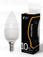 Лампа светодиодная Supermax 10Вт свеча E14 230В 4000К КОСМОС Sup_LED10wCNE1440