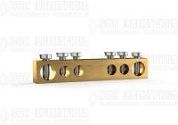 Шина PEN "земля-ноль" 6х9мм 6 отвер. латунь TOKOV ELECTRIC TKE-BCB-69-6-N/PEN