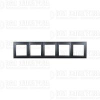 Рамка 5 постов графит Simon 1500650-038