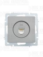 Розетка компьютерная 1-м СП Vesna механизм платина LEZARD 742-3588-139