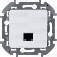 Розетка компьютерная Inspiria RJ45 кат.6 UTP механизм бел. Leg 673830