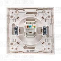 Розетка компьютерная 1-м Стокгольм RJ45 механизм бел. PROxima EKF EYK01-035-10