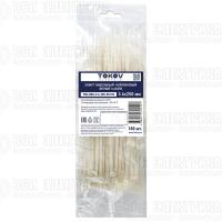 Хомут кабельный нейлоновый бел. 3.6х250 (уп.100шт) TOKOV ELECTRIC TKE-HNS-3.6-250-W/100