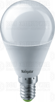 Лампа светодиодная 61 333 NLL-G45-8.5-230-2.7K-E14 8.5Вт шар матовая 2700К тепл. бел. E14 640лм 176-264В Navigator 61333