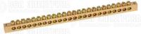 Шина NO-122-29 PEN "земля-ноль" 8х12мм 24/2 крепеж по краям латунь ЭРА Б0047244