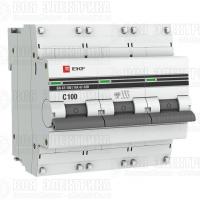 Выключатель автоматический модульный 3п C 100А 10кА ВА 47-100 PROxima EKF mcb47100-3-100C-pro