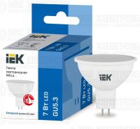 Лампа светодиодная ECO MR16 софит 7Вт 230В 6500К GU5.3 IEK LLE-MR16-7-230-65-GU5
