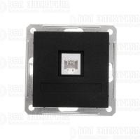 Розетка телефонная 1-м СП W59 RJ11 1А 160В механизм черн. бархат SE RSI-152T-6-86