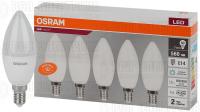 Лампа светодиодная LED Value LVCLB60 7SW/865 7Вт свеча матовая E14 230В 2х5 RU (уп.5шт) OSRAM 4058075577985