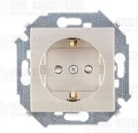 Розетка 1-м СП Simon 15 16А IP20 250В с заземл. винтов. клеммы механизм шампань Simon 1591432-034
