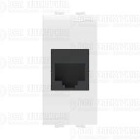 Розетка компьютерная 1-м СП 1мод. Brava RJ45 кат.5E бел. DKC 76654B