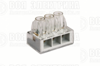 Клемма 3х(2.5-6мм)х1пол. винт. п/п DKC B63