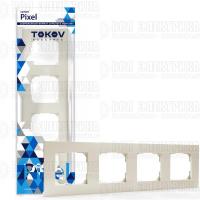 Рамка 4-м Pixel универс. беж. TOKOV ELECTRIC TKE-PX-RM4-C02