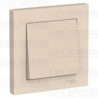 Выключатель 1-кл. СП AtlasDesign 10А IP20 (сх. 1) 10AX в сборе беж. SE ATN000212
