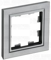 Рамка 1-м BRITE РУ-1-БрС сталь IEK BR-M12-K46