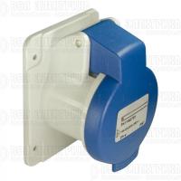 Розетка СП прям. 16А 220В 2P+E винт. клеммы IP44 SchE PKF16G423