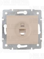 Розетка компьютерная 1-м СП Karina RJ45 механизм крем. LEZARD 707-0388-139
