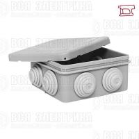 Коробка распределительная КМР-030-031 85х85х40 IP55 с крышкой для прямого монтажа 8 мембранных вводов сер. EKF plc-kmr-030-031