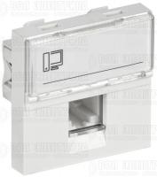 Розетка компьютерная 2мод. РКИ-20-00-П RJ45 кат.5E UTP механизм PRIMER IEK CKK-40D-RI2-K01