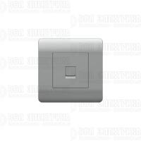 Розетка компьютерная 1-м NEW3-E RJ45 серебр. CHINT 431417